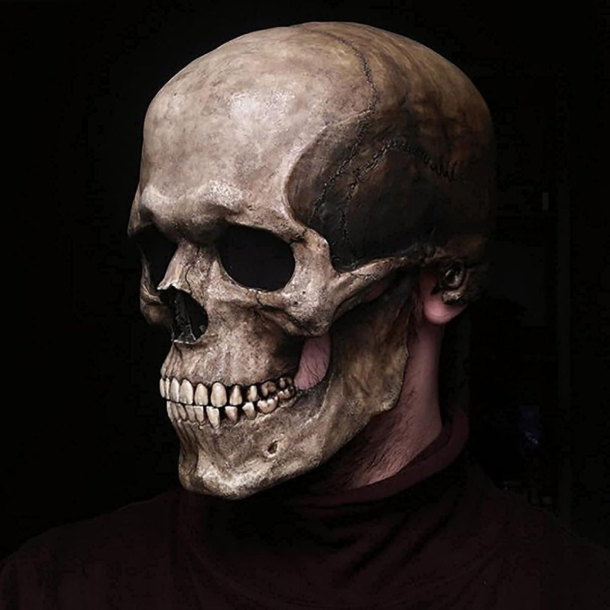 DeathVeil™ Skull Mask — Haunt Every Room with Unmatched Realism and All-Night Comfort