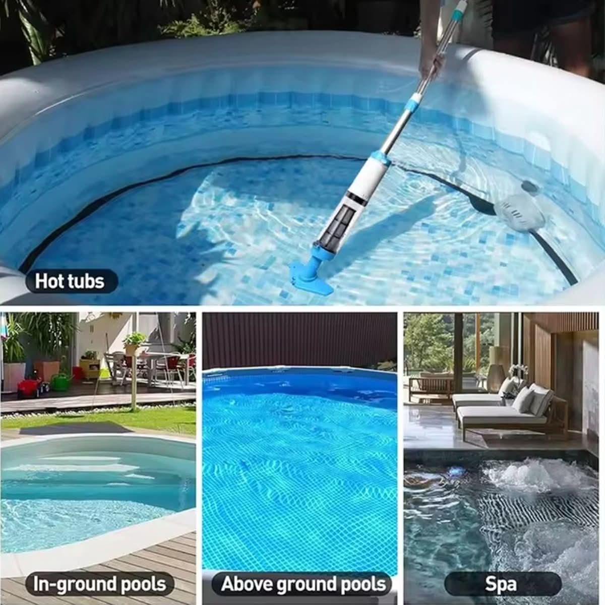 AQUAVEX - Cordless Pool Vacuum Cleaner