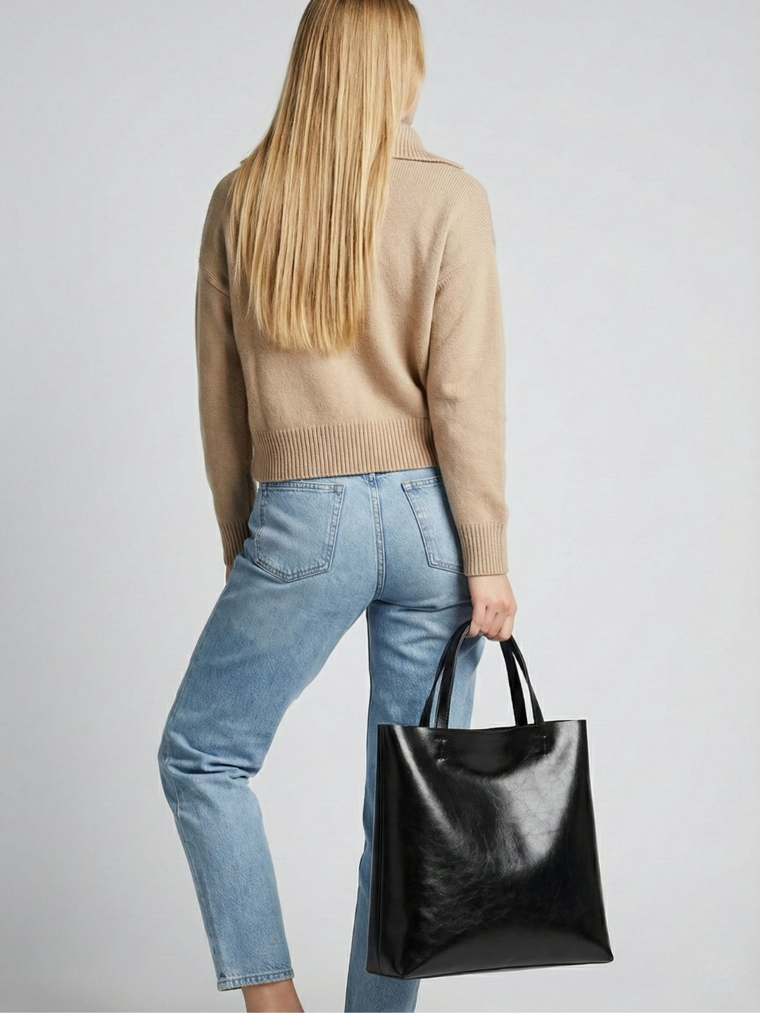 Black everyday tote bag | Cremona