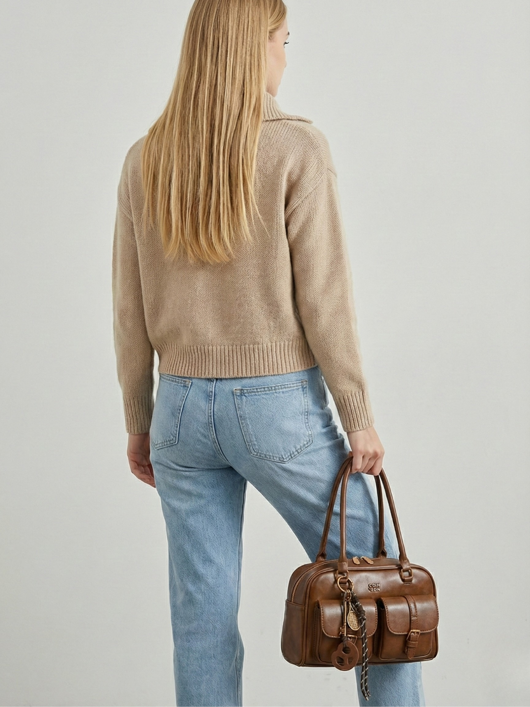 Brown bag for women in Vegan leather | Modica