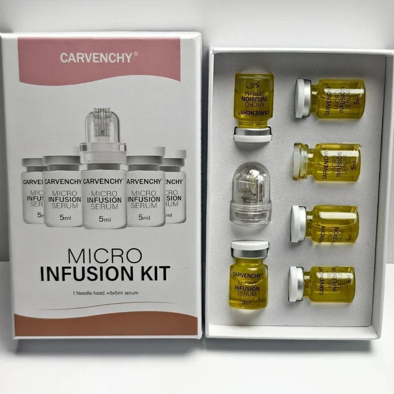 0.3mm Microneedle Skin Booster Serum Kit with Hyaluronic Acid and Collagen – 6 x 5ml