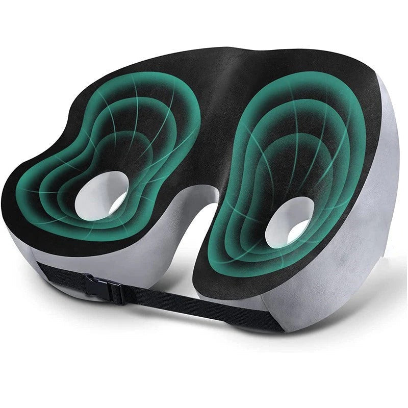 Adjustable Memory Foam Sit Bone Relief Seat Cushion