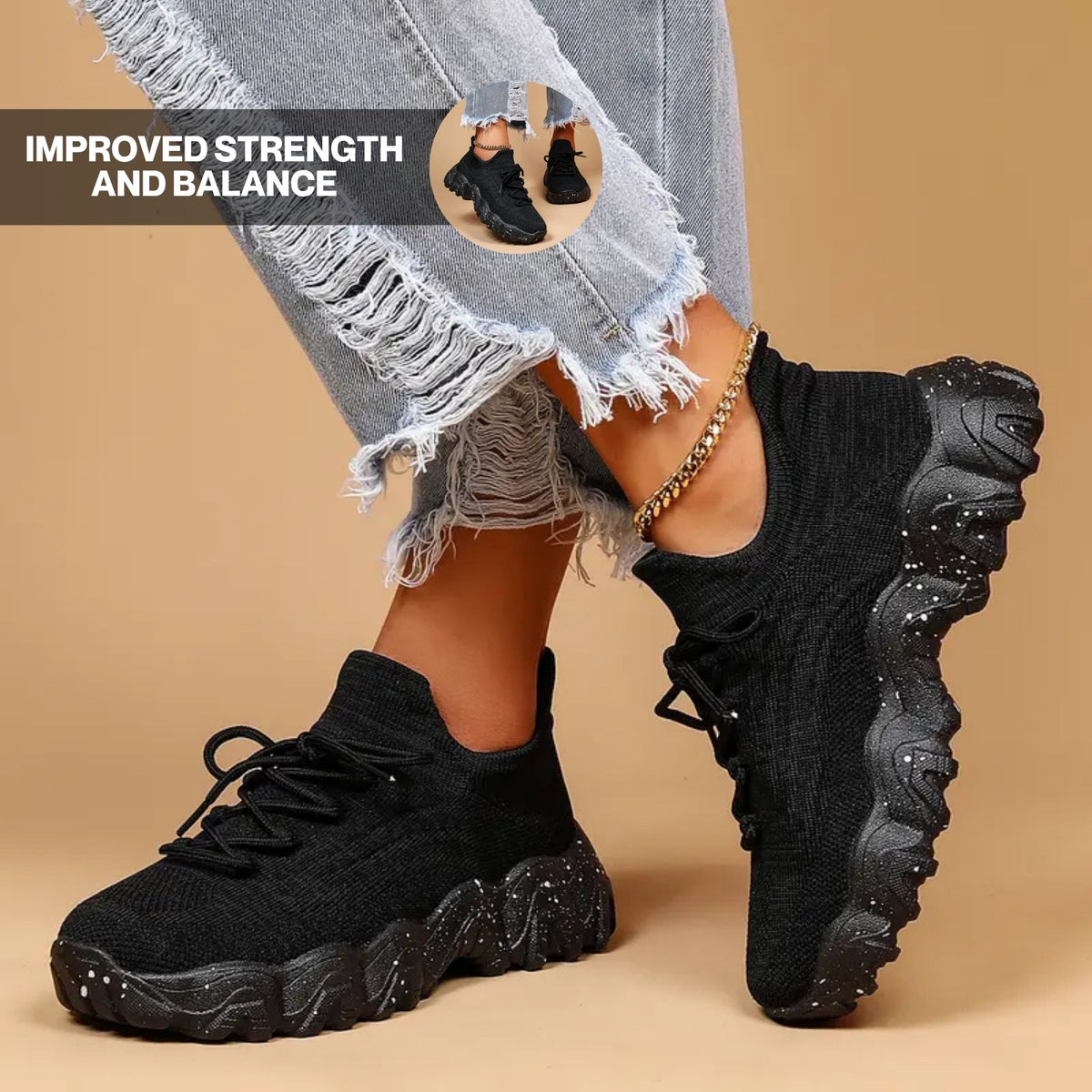 Mara Supportive Walking Shoes – Flexible Sole Design
