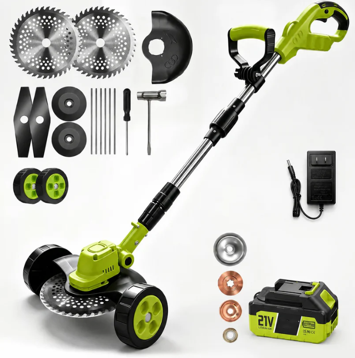 🔥 Cut, Edge & Trim with Ease! 🌿 21V 3-in-1 Cordless Trimmer + 2 Batteries | Save 55% Today