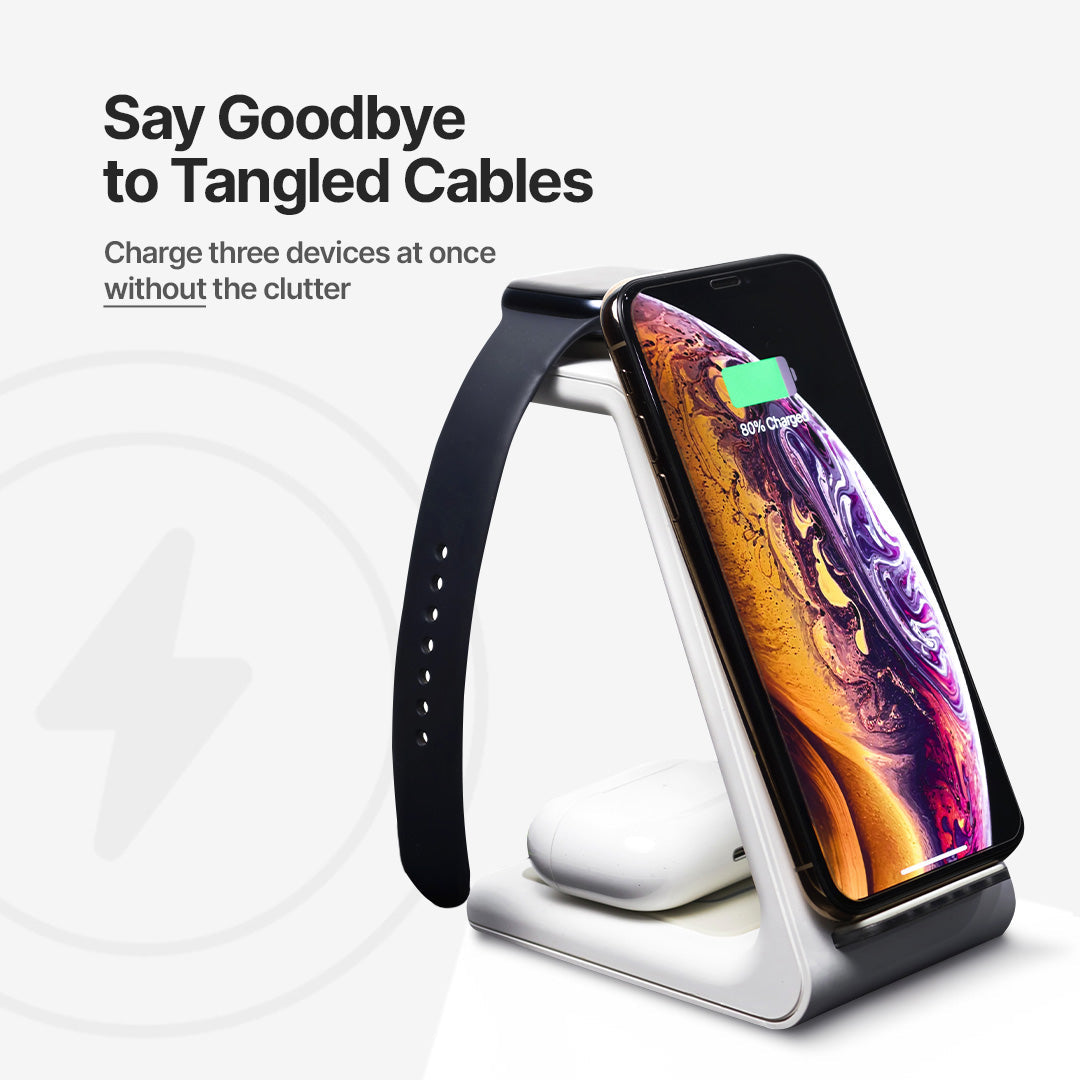Fast Wireless Charger Dock with Multi‑Device Support