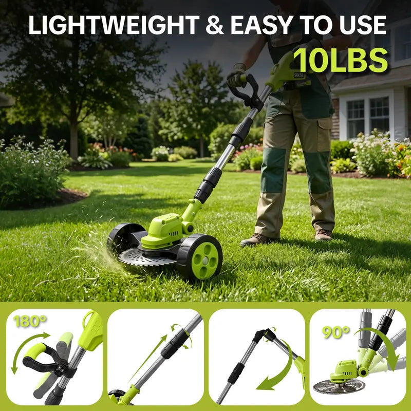 🔥 Cut, Edge & Trim with Ease! 🌿 21V 3-in-1 Cordless Trimmer + 2 Batteries | Save 55% Today