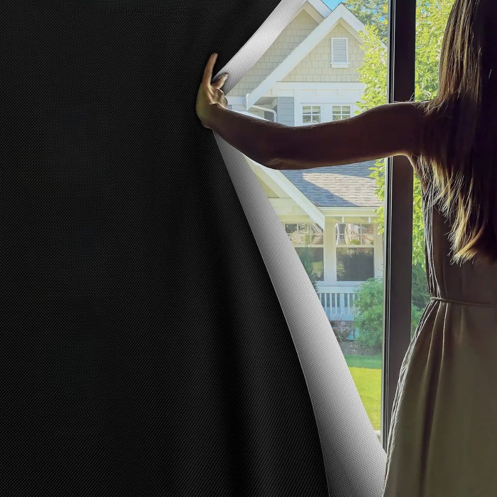 Adhesive Blackout Sun Blocking Window Cover Shade