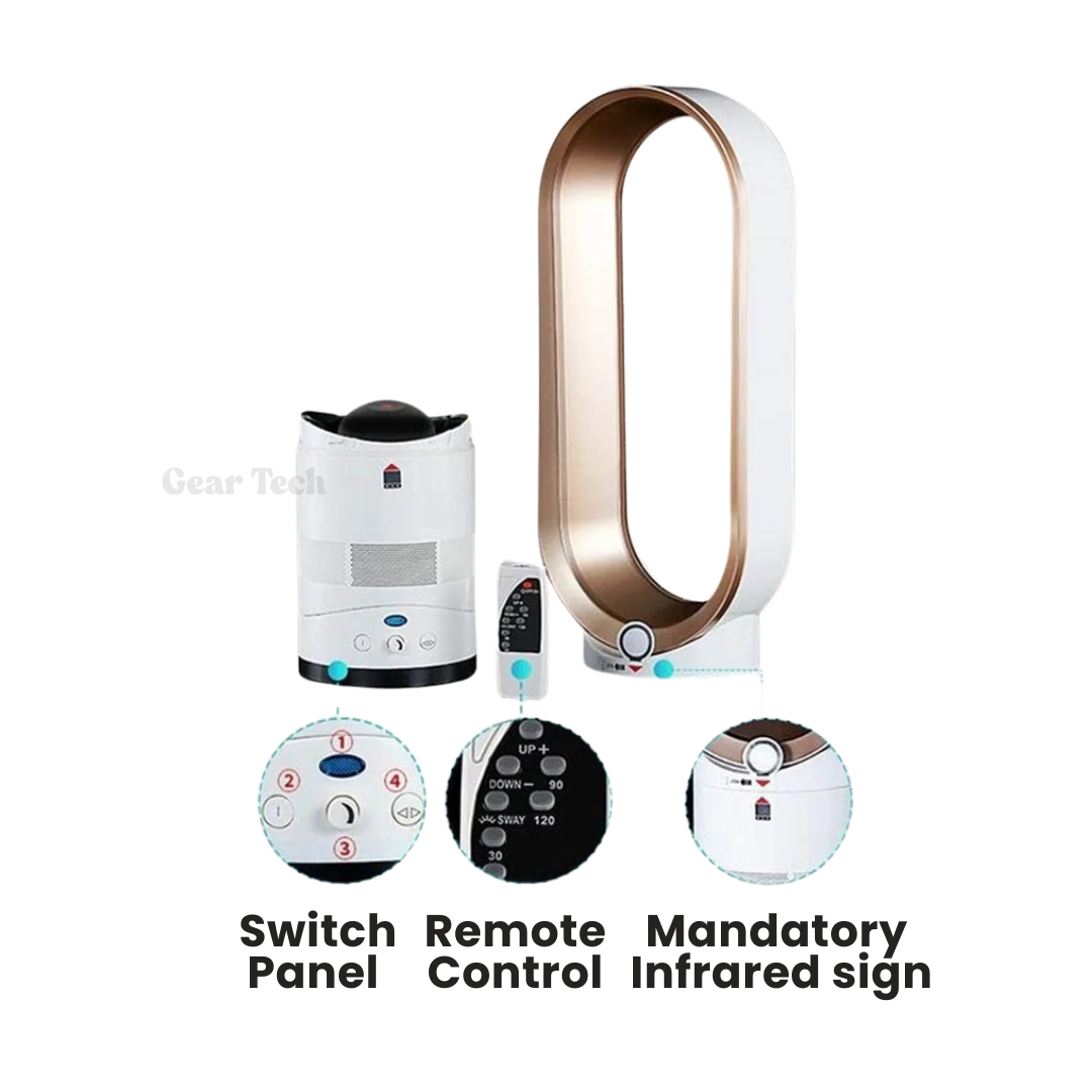 Safe & Stylish Bladeless Fan for Home Comfort