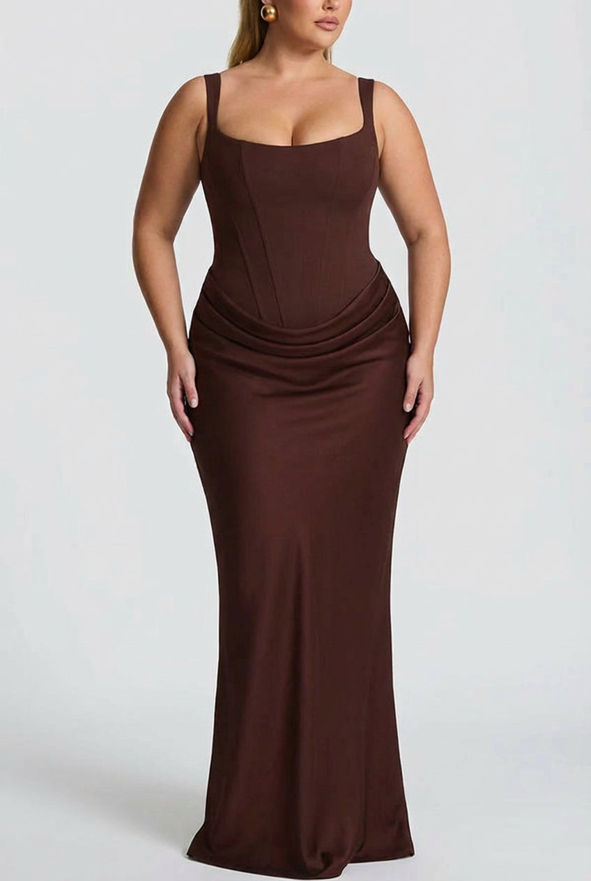 BRIAR | SQUARE NECK MAXI DRESS