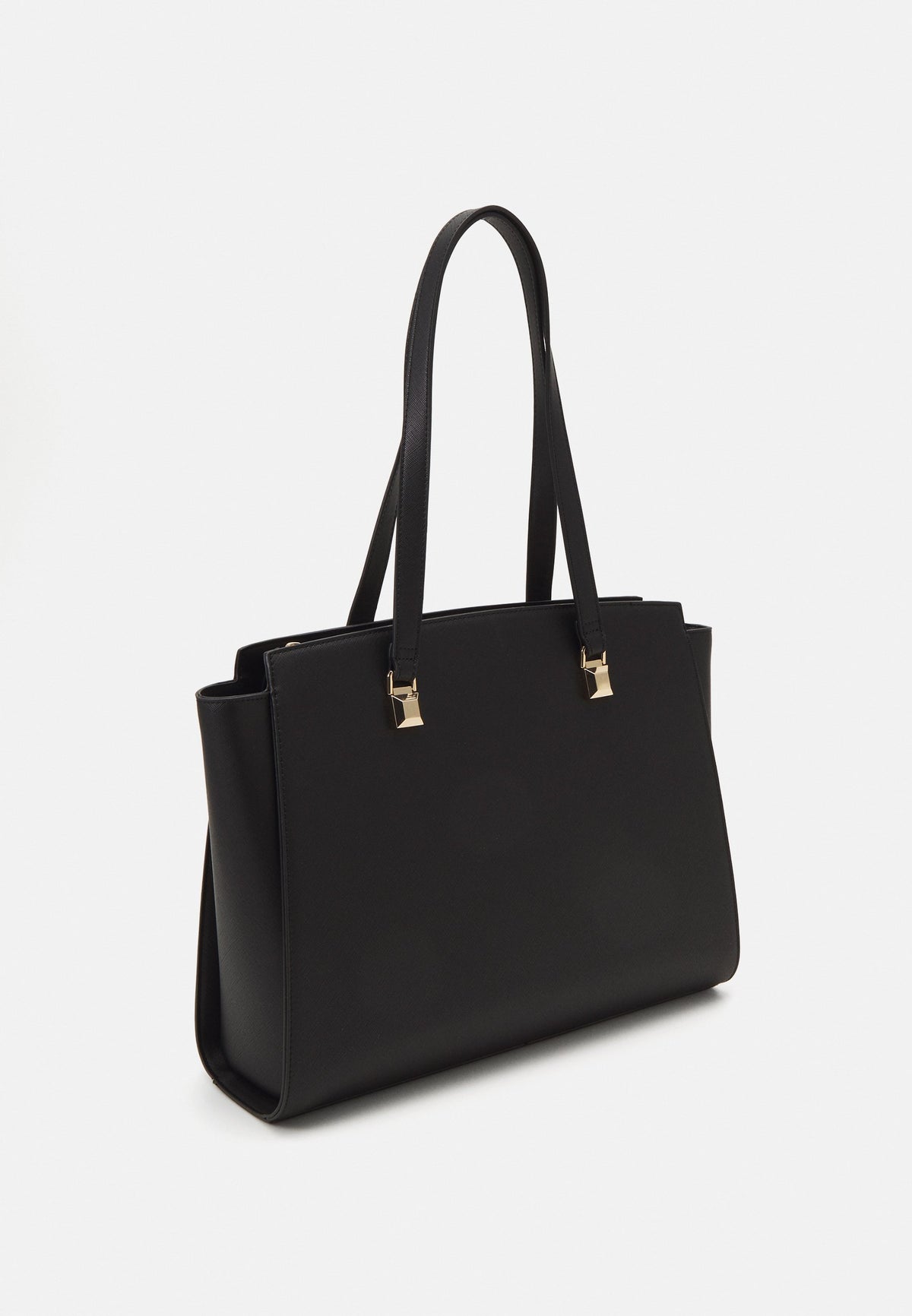 CHITHELABEL - Sleek Black Faux Leather Laptop Bag