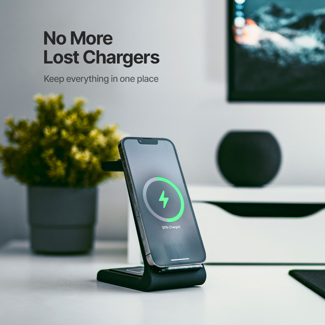 Fast Wireless Charger Dock with Multi‑Device Support