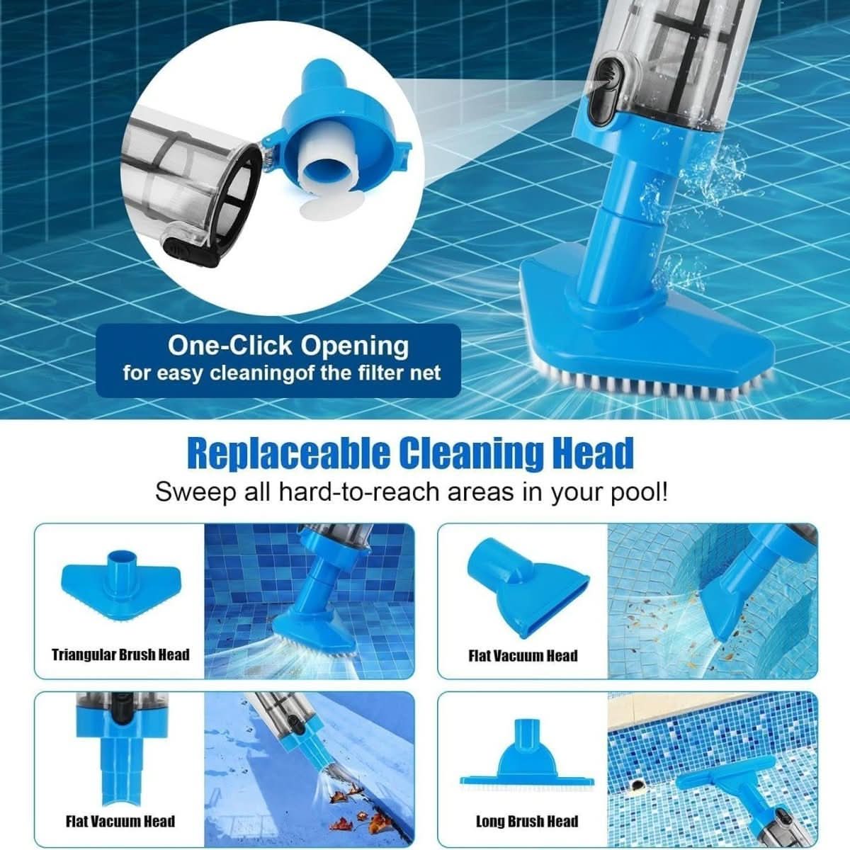 AQUAVEX - Cordless Pool Vacuum Cleaner