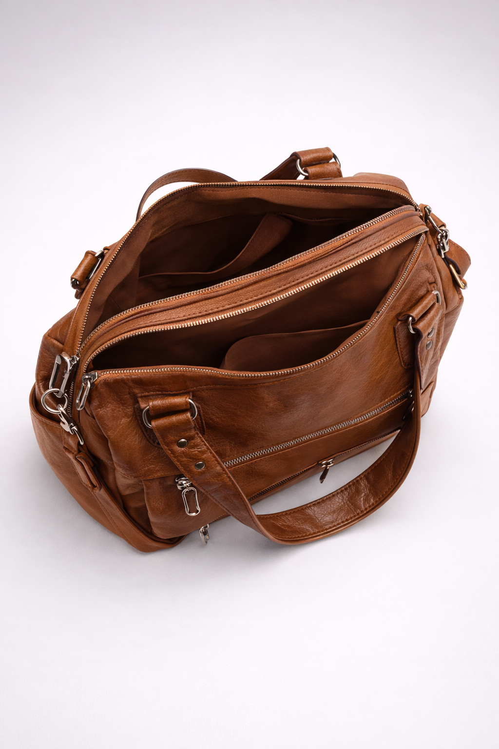 Big handbag for school with multiple front pockets | SALERNO