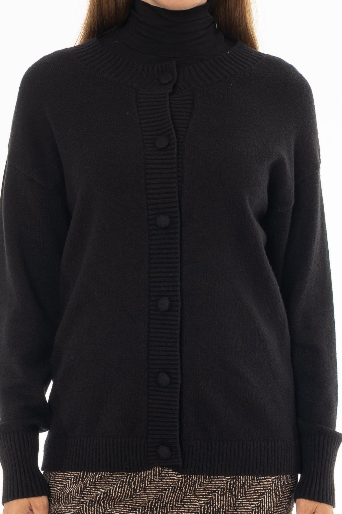 CHITHELABEL - Black Chunky Knit Cardigan