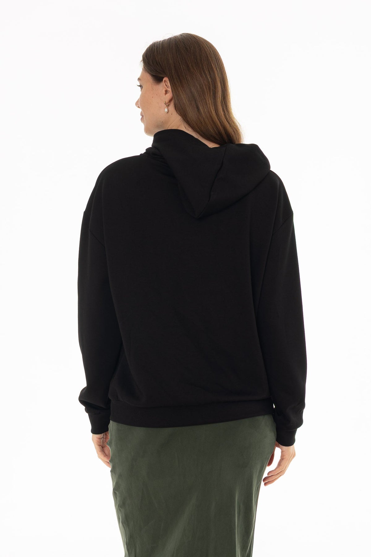 CHITHELABEL - Graphic Scuba Hoodie in Black