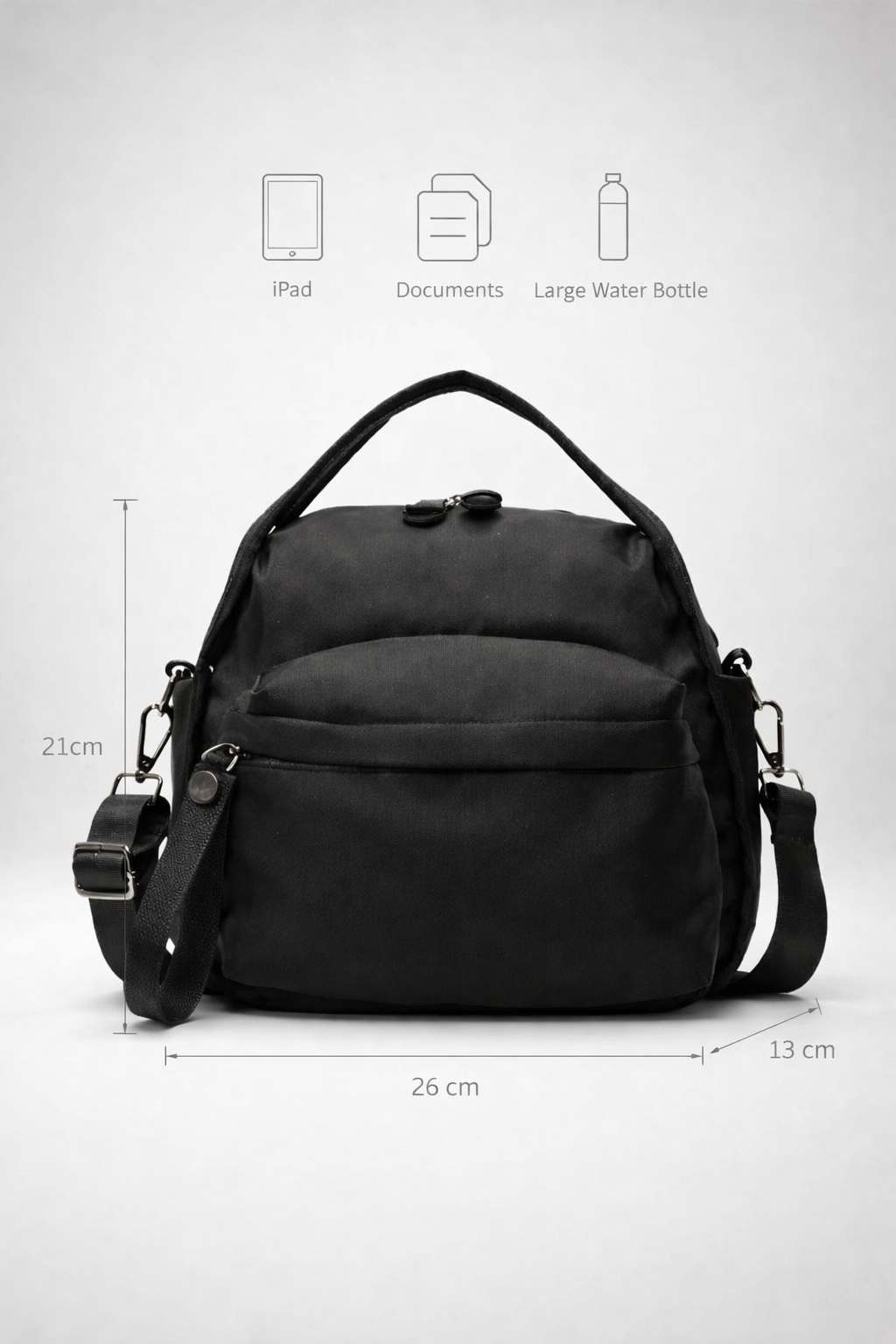 Black handbag for work | Napoli