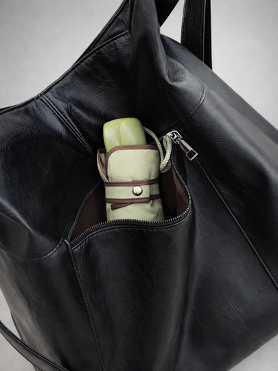 Black tote bag for school | MILANO