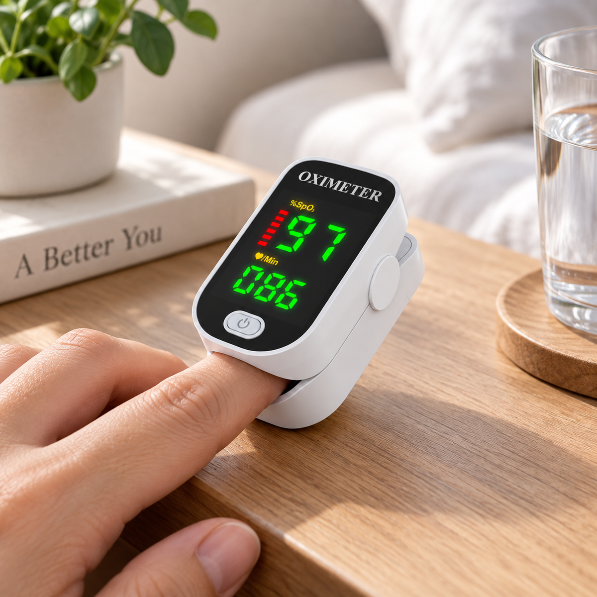 Blood Glucose Monitor Display Painless Portable LED