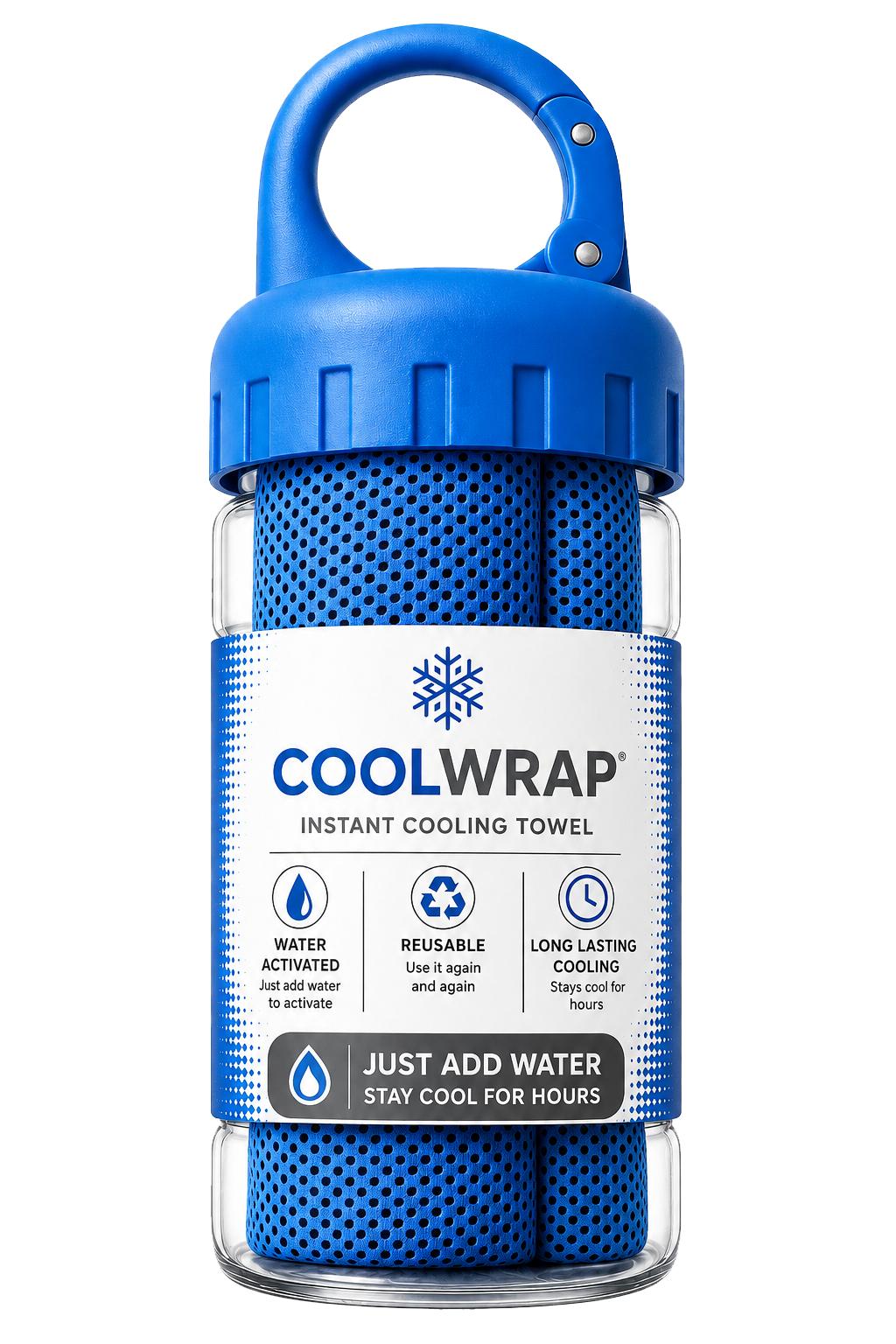 CoolWrap Instant Cooling Towel Grey