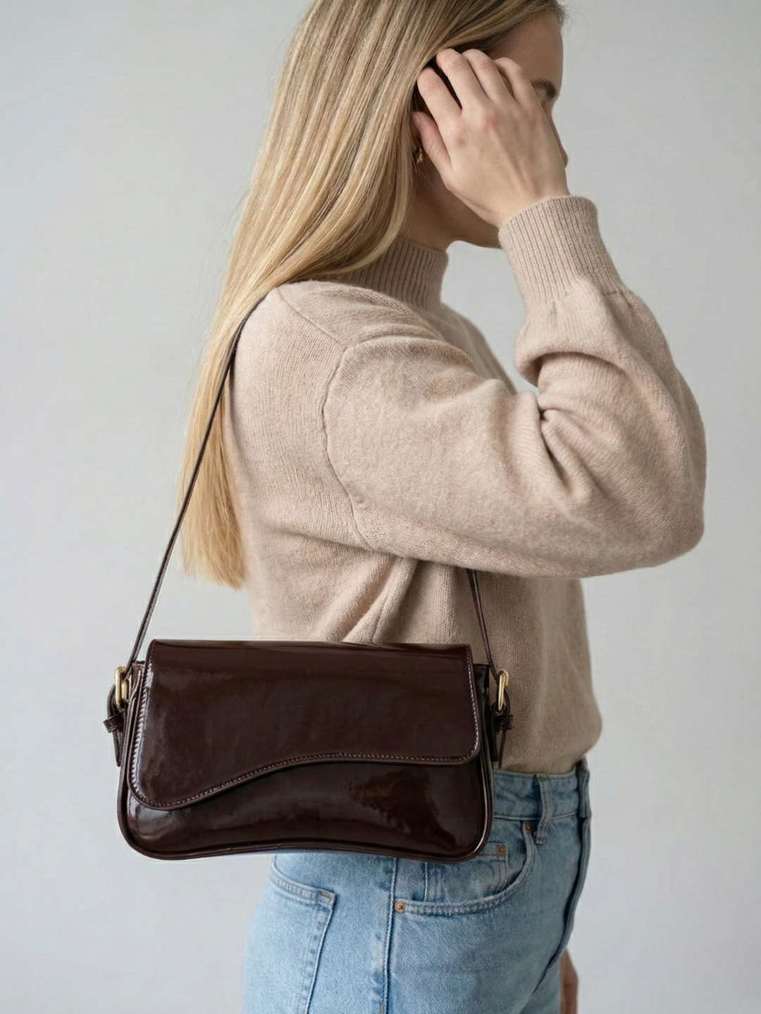 Brown everyday handbag | Taormina