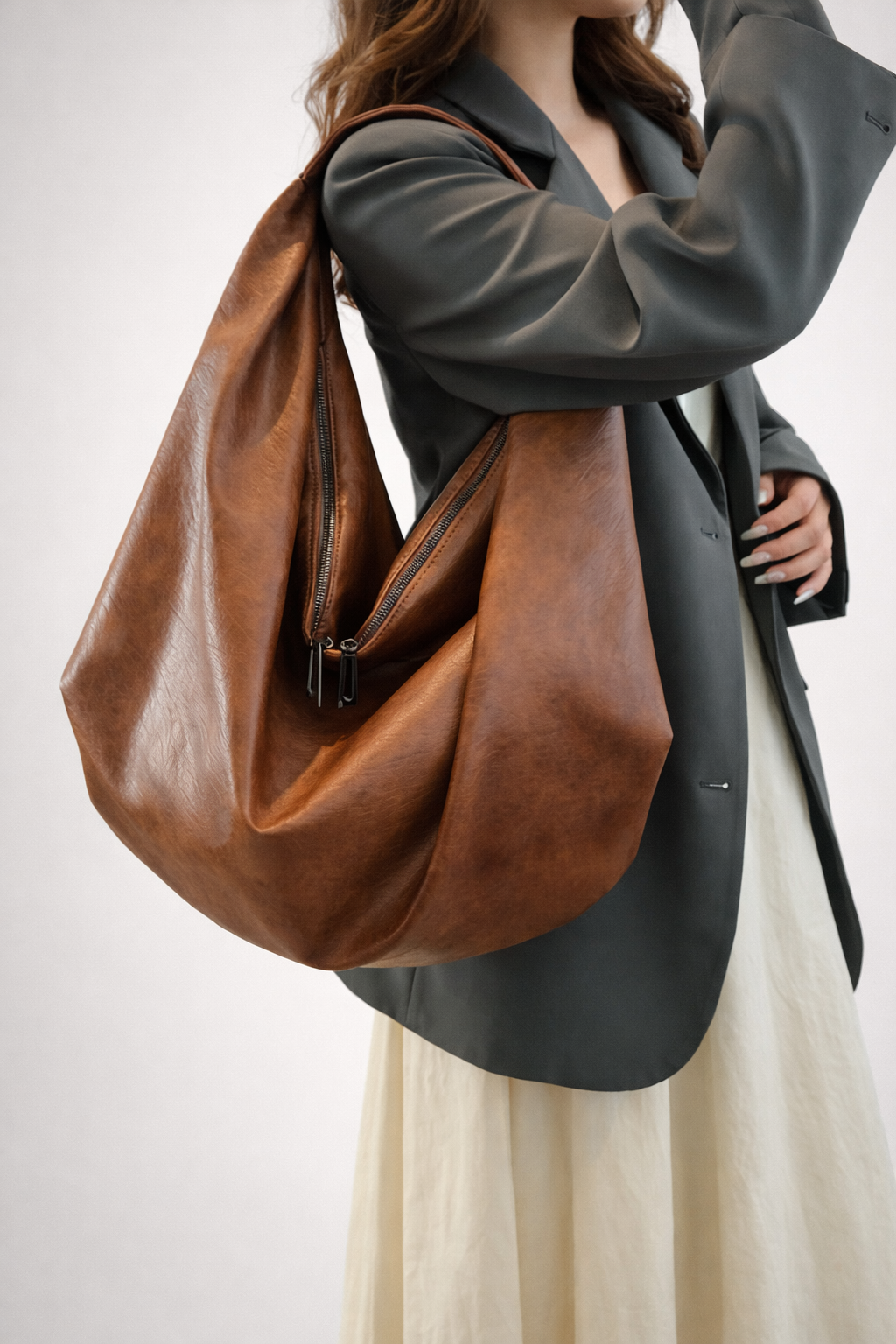 Brown everyday bag | Ancona