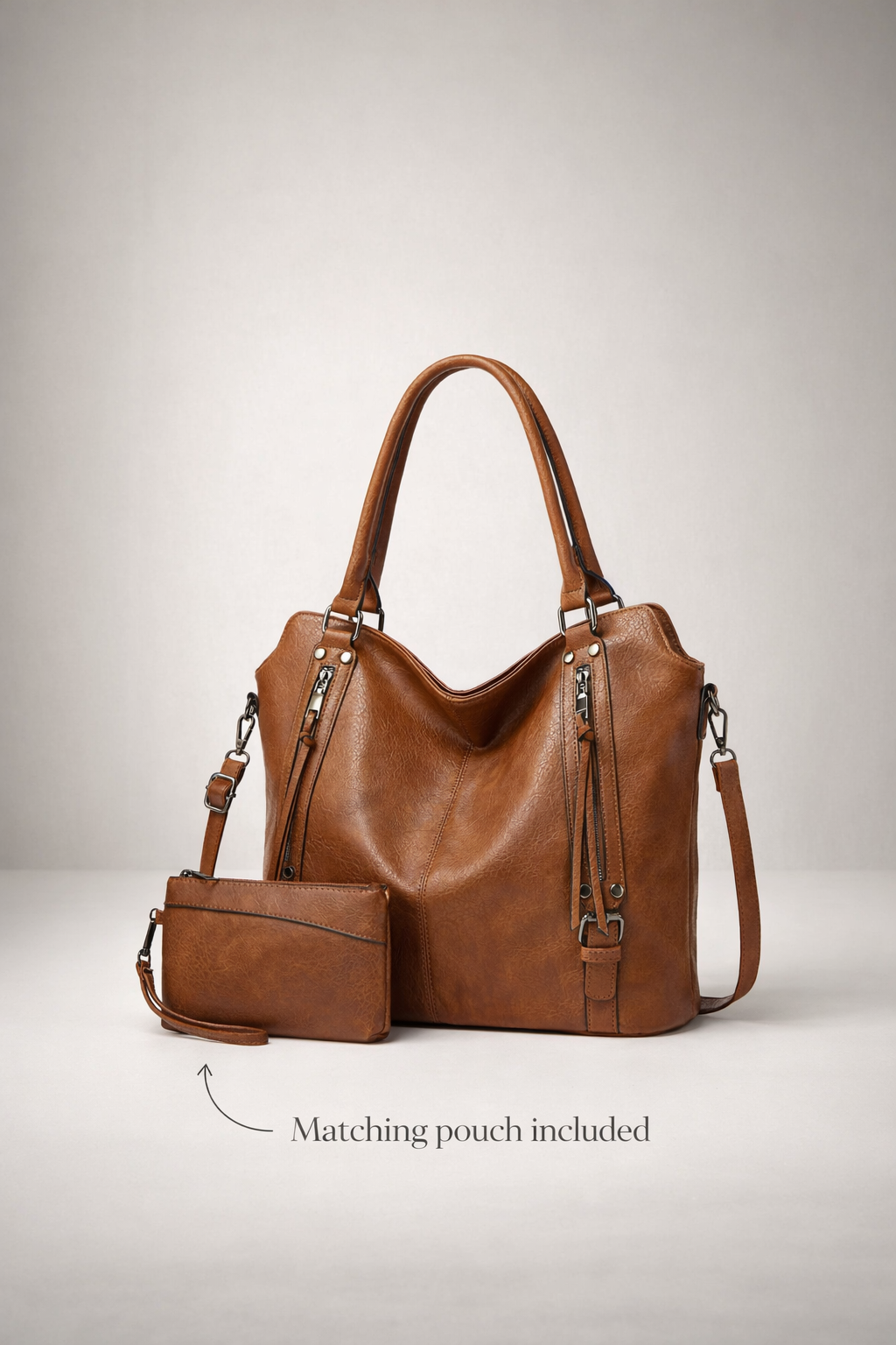 Brown tote bag for school | Cuneo