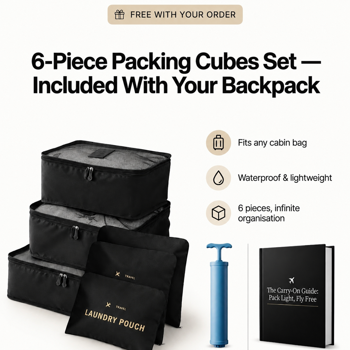 The Overnighter - Underseat Cabin Backpack  45L