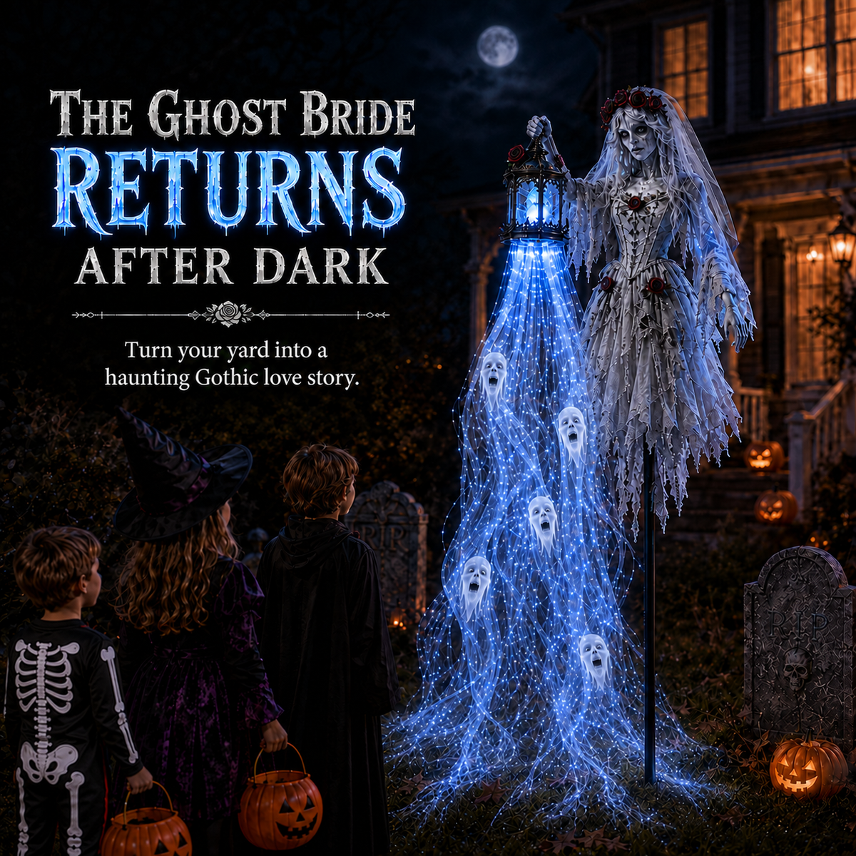 🎁 Today Only: 54% OFF 🎁Animated Halloween Soul Harvester Garden Light Collection💀