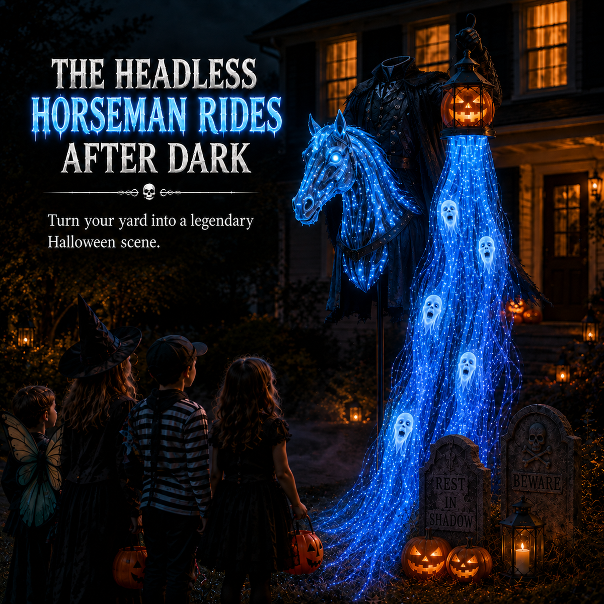 🎁 Today Only: 54% OFF 🎁Animated Halloween Soul Harvester Garden Light Collection💀