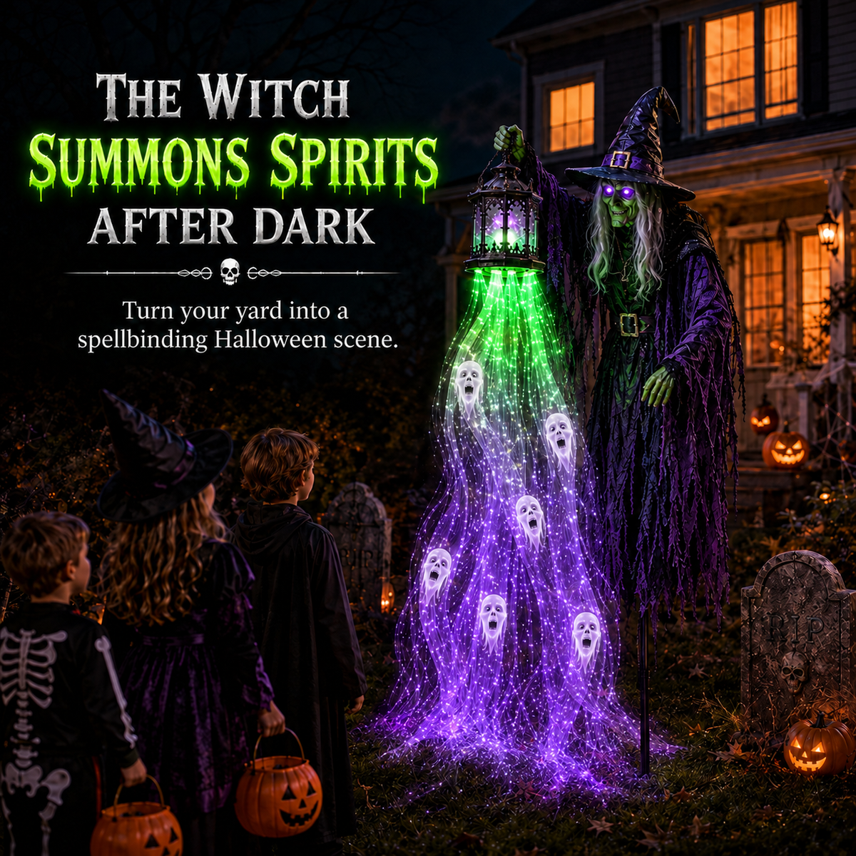 🎁 Today Only: 54% OFF 🎁Animated Halloween Soul Harvester Garden Light Collection💀