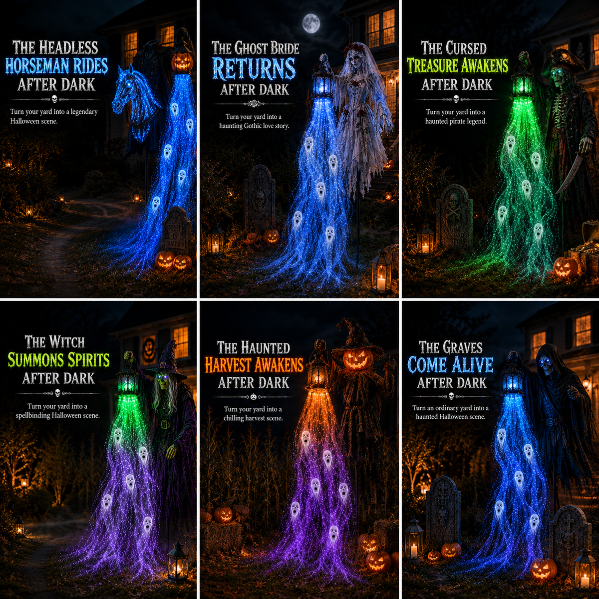🎁 Today Only: 54% OFF 🎁Animated Halloween Soul Harvester Garden Light Collection💀