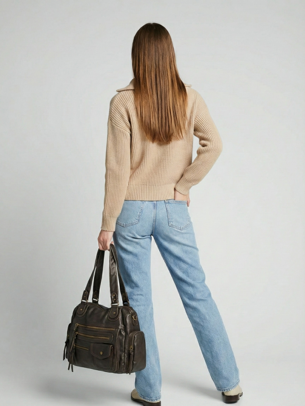 Coffee go-to shoulder handbag for school | Urbino