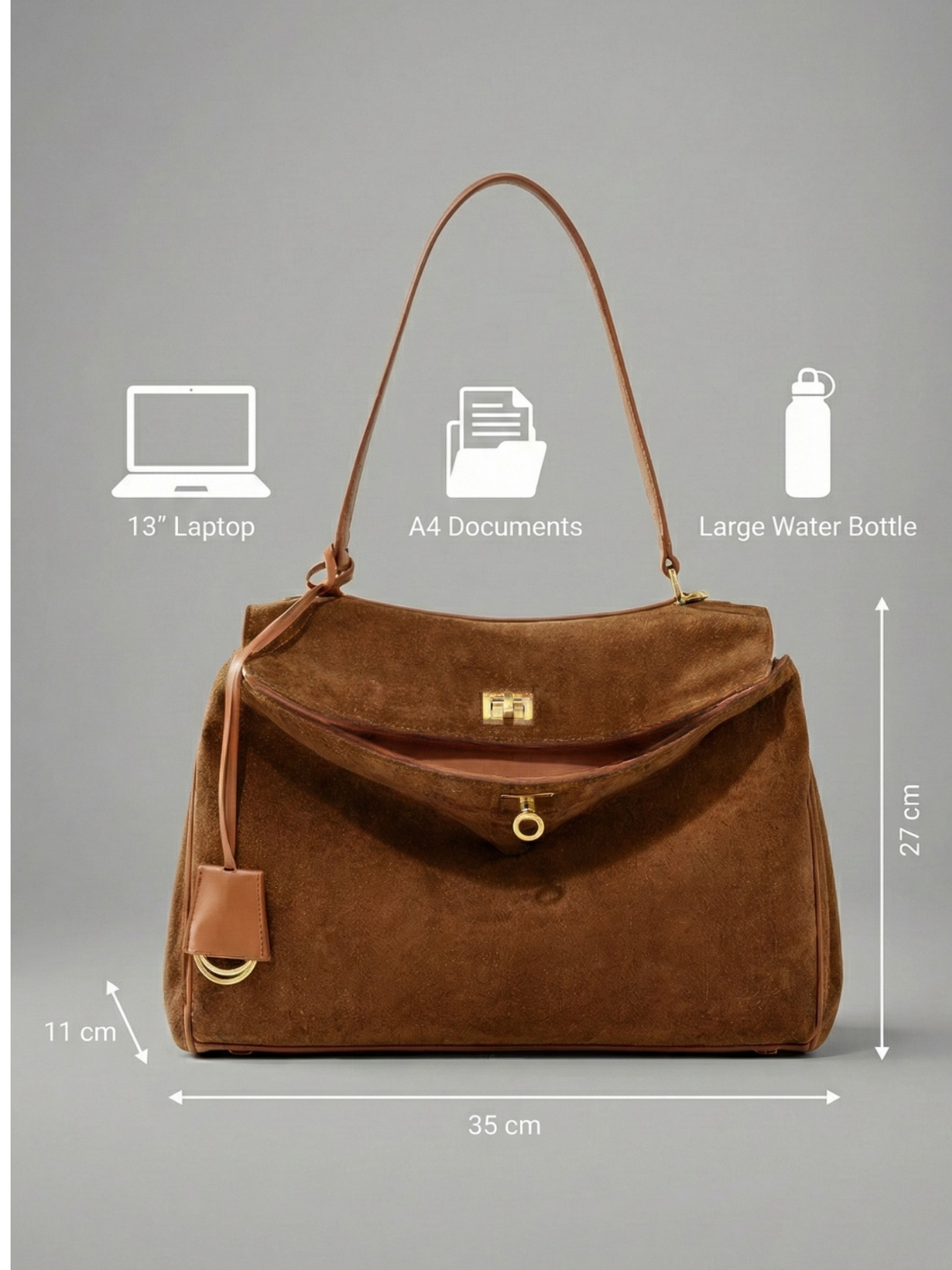 Shoulder handbag for work | The Valletta