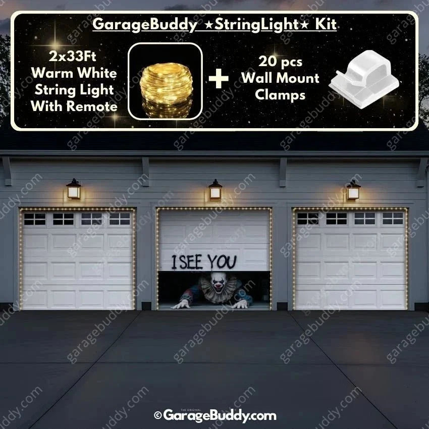 Peeking Clown (Limited Edition) | Halloween Garage Door Cover