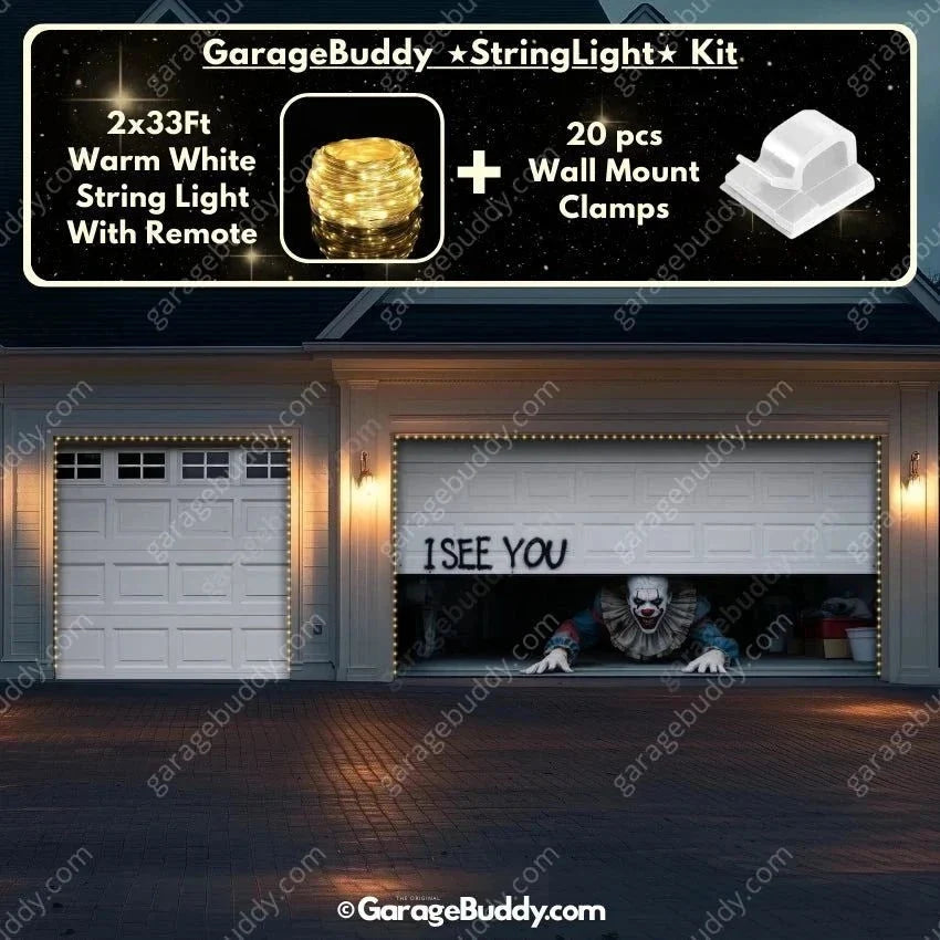 Peeking Clown (Limited Edition) | Halloween Garage Door Cover