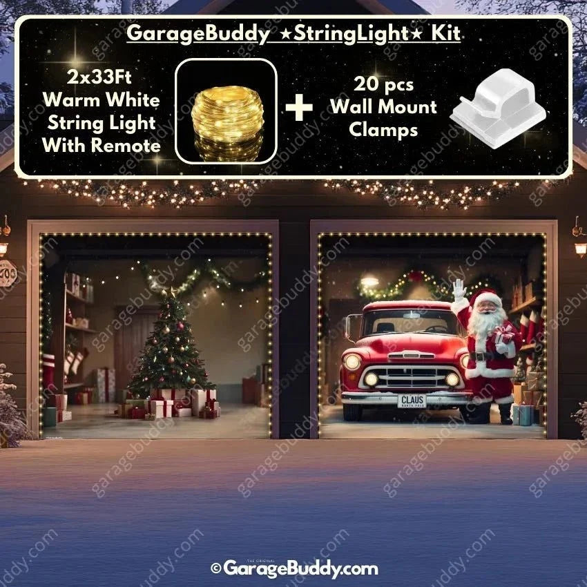 Santa's Garage | Christmas Garage Door Cover
