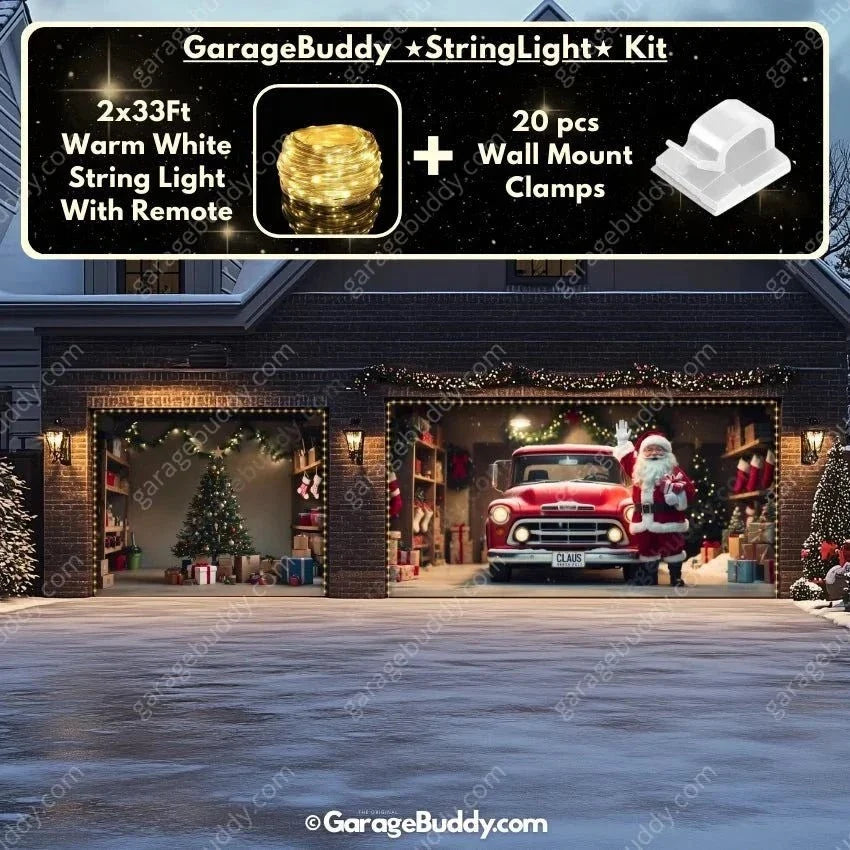 Santa's Garage | Christmas Garage Door Cover