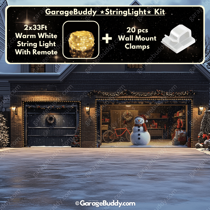 Snowy The Snowman | Christmas Garage Door Cover