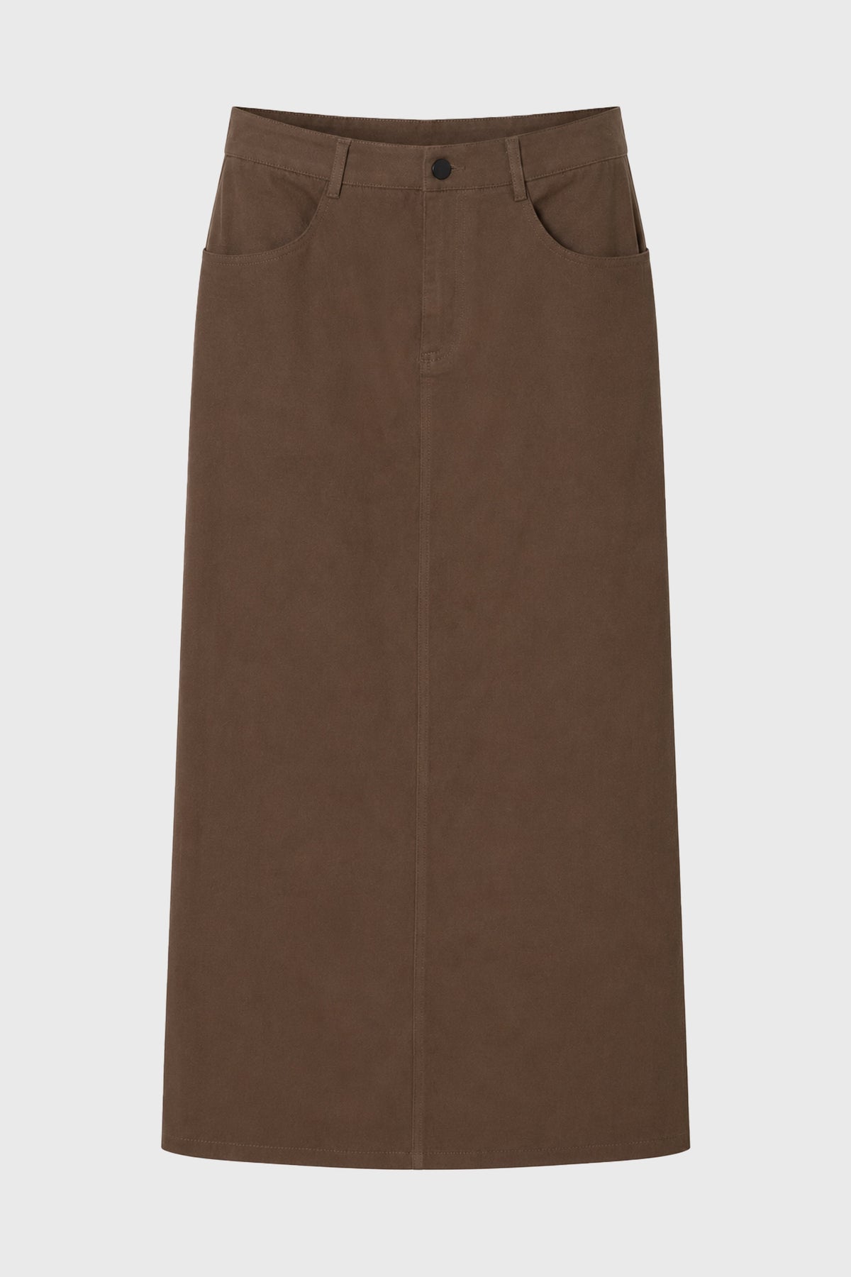 CHITHELABEL - Green Straight Denim Maxi Skirt