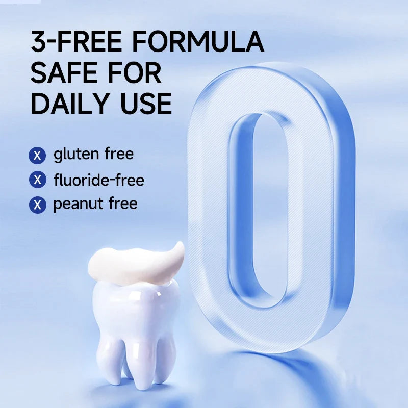 Natural Hydroxyapatite Toothpaste for Adults with Sensitive Teeth - Fluoride-Free Mint Flavor for Enamel Strengthening and Teeth Whitening