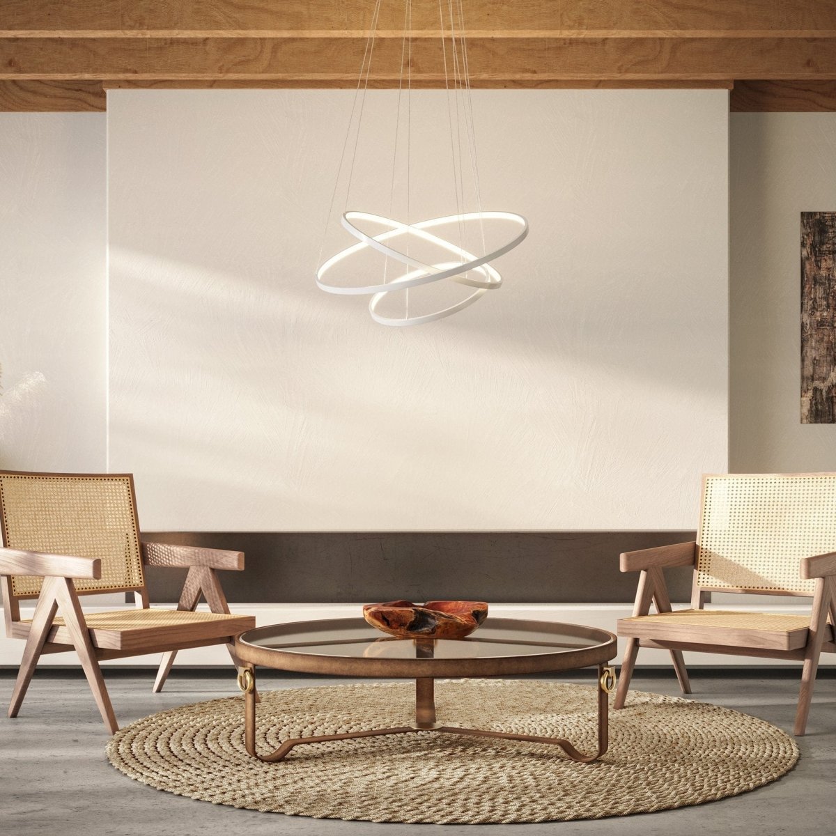 LED Modern Ring Ceiling Light Dimmable