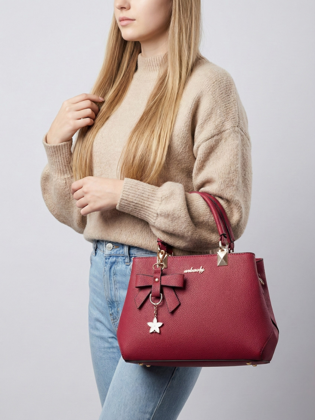 Ladies large vegan leather work bag | BELLUNO