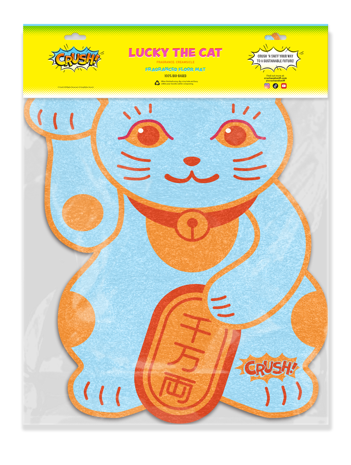 Lucky the Cat Scented Floor Mat //BACKORDERED//