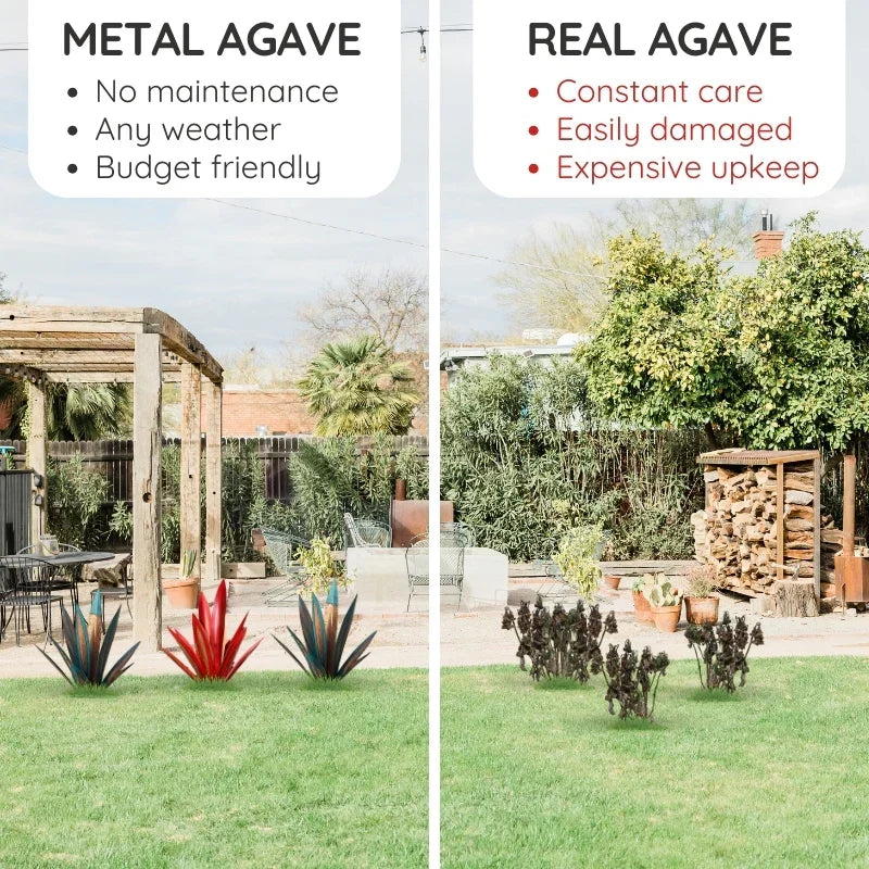 Agave Americana Metal Decorative Plant