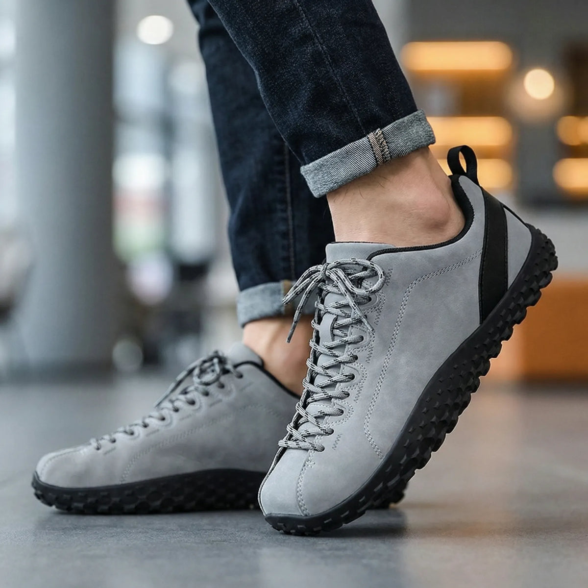 Barefoot Hiking Trainers Wide Toe Box Orthopedic Walking Shoes - Unisex