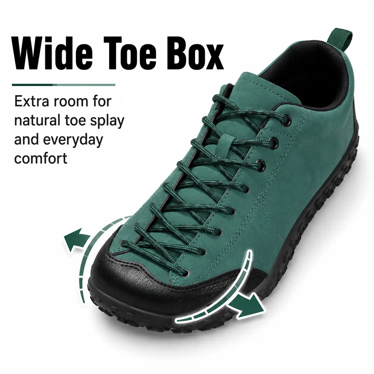 Barefoot Hiking Trainers Wide Toe Box Orthopedic Walking Shoes - Unisex