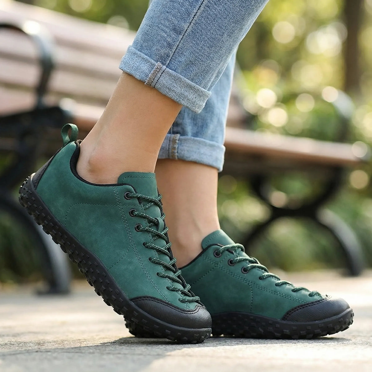 Barefoot Hiking Trainers Wide Toe Box Orthopedic Walking Shoes - Unisex
