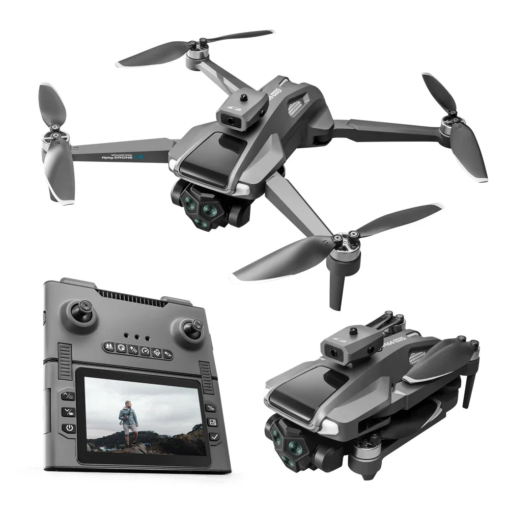 Foldable GPS Drone with 4K Dual Camera - Long Range Brushless Motor Quadcopter with Auto Return and Screen Remote Control