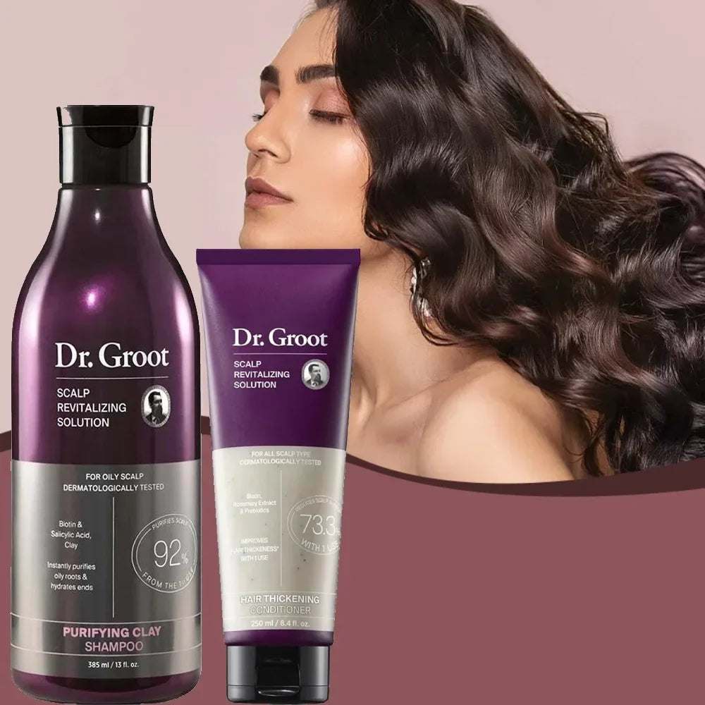Smoothing Shampoo and Conditioner Set – Moisturizing Hair Care, 385ml and 250ml