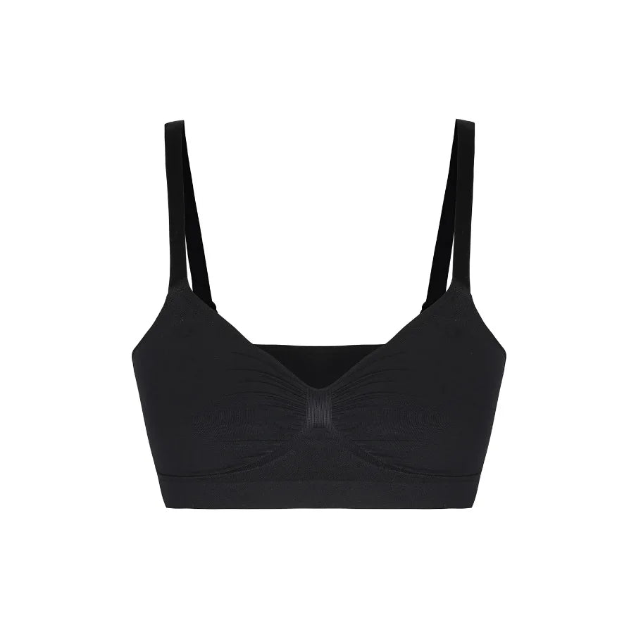 Seamless Wireless Push-Up Bra for Women – Full Coverage Bralette with Adjustable Straps